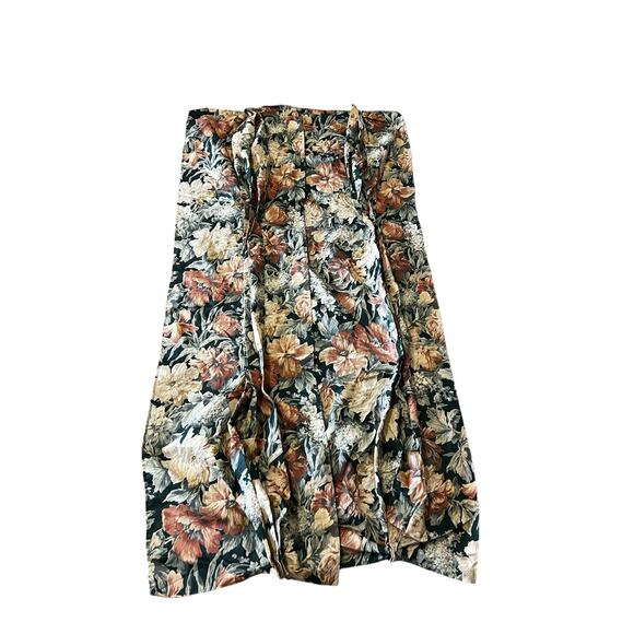 Pair Of Vintage Window Puff Valance Made in USA Cottagecore Floral Shabby Chic - Picture 2 of 6